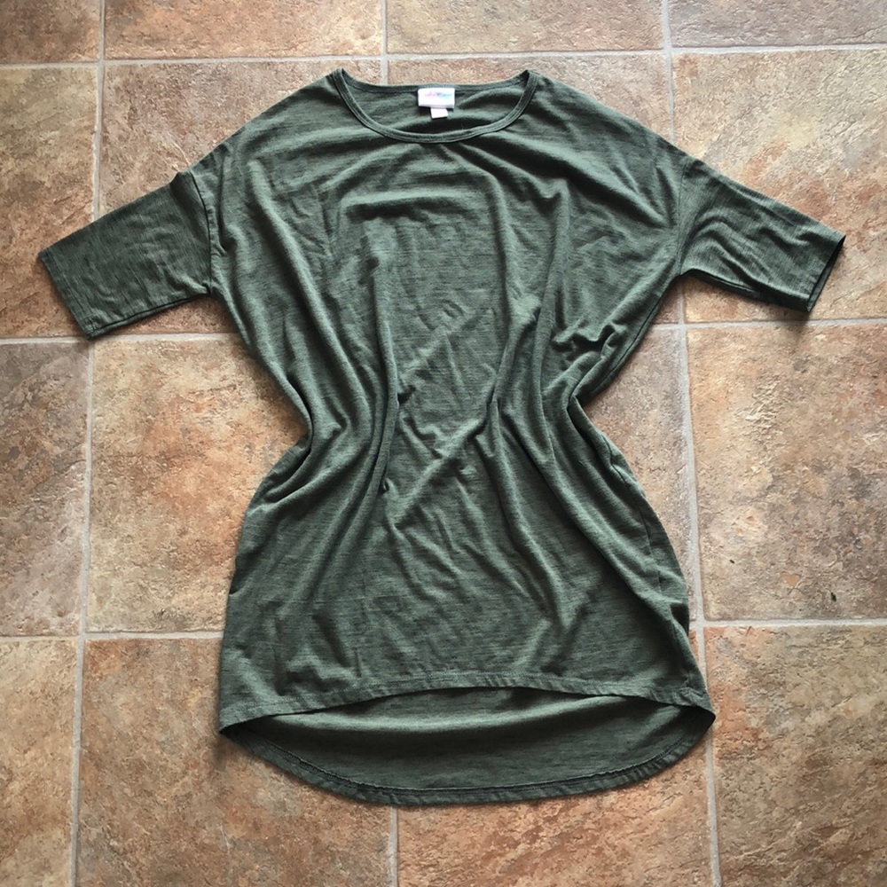 Hunter / Olive Green XXS Lularoe Irma Top
